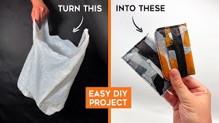 Beginners Guide to Plastic Bag Recycling  How to Make a Wallet [upl. by Brace585]