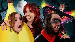 TRiCK or TREAT with Adley Niko amp Navey Dracula Dads Haunted House challenge diy halloween routine [upl. by Gnaw]