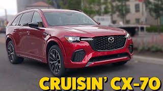 CX70 Footage  2025 Mazda CX70 Turbo S in Soul Red Crystal [upl. by Dlared338]