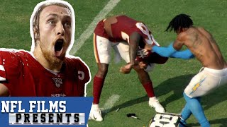 The Most Difficult Task in Football Taking Off Your Jersey  NFL Films Presents [upl. by Zanas]