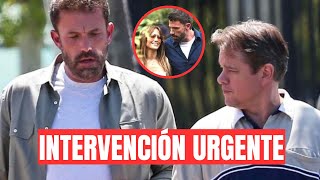 ¡Intervención de urgencia Matt Damon y su dura advertencia a Ben Affleck por los problemas con Jen [upl. by Namrej]