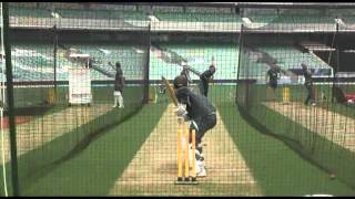 Kevin Pietersen and Ricky Ponting in the nets at the Kia Oval before Surrey v Yorkshire [upl. by Peggie]