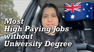 7 High paying jobs of Australia without University degree Sovikvlogs internationalstudents [upl. by Drewett]