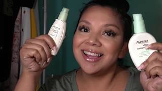 Aveeno Clear complexion amp positively radiant Moisturizers Review [upl. by Putnem35]