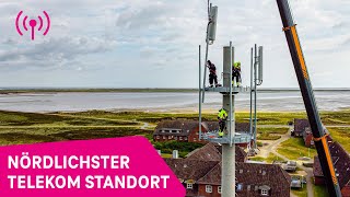 Auf Sylt baut die Telekom den nördlichsten Mobilfunkmast Deutschlands [upl. by Beverlie]