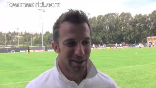 BEHIND THE SCENES Del Piero visita al Real Madrid en EEUU  Del Piero visits Real Madrid in USA [upl. by Attenol464]