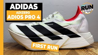 Adidas Adios Pro 4 First Run The Best Adios Pro carbon racer yet [upl. by Azmuh430]