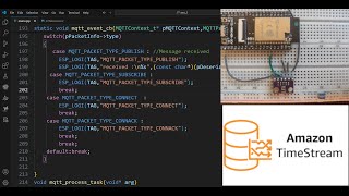 Store ESP32 sensor data inside AWS Timestream Database  ESPIDF [upl. by Jonny]