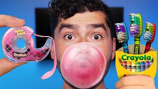 Do School Supplies Cause Cavities  ASMR Edible DIY [upl. by Atiuqat365]