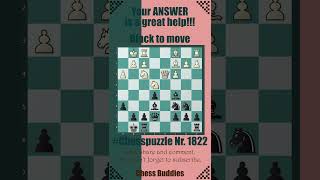 Chess Puzzle 1822 chesspuzzle chessseries chesspuzzleseries chess chessgame quiz chessbrains [upl. by Hessney]