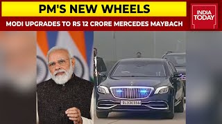 PM Modi Gets New Rs 12Crore MercedesMaybach S650 Guard New Wheels Can Survive Blast Bullets [upl. by Kciredes]