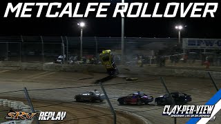 Modified Sedans  Carter Metcalfe Rollover  Mildura  26th Apr 2024  ClayPerView [upl. by Spieler]