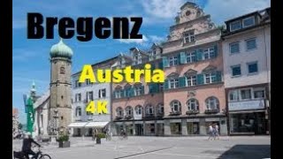 Lake ConstanceBodensee Bregenz Austria Walking Tour [upl. by Adoree]