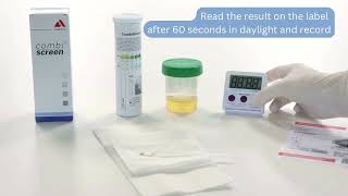 Urine teststrip handling CombiScreen® mALB  CREA [upl. by Rekoob]