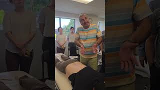 Dr Shawn Pourgol teaching traction techniques at National Academy of Osteopathy August 2024 [upl. by Loginov]