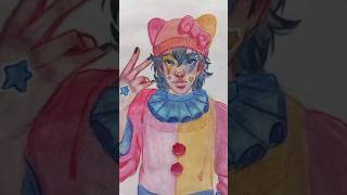 Timelapse wwatercolor pencils drawing watercolorpencils sketch shortvideo art traditionalart [upl. by Adnorahc]