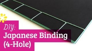 4Hole Japanese Bookbinding Tutorial [upl. by Hartmann]