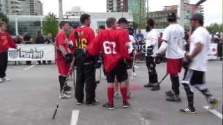 Play On Street Hockey  CCCP vs Ball Hoggz Final  Period 1 [upl. by Runkle]