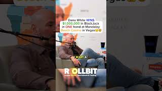 Dana White WINS a MILLION🤯 casino gambling dana danawhite laavegas vegas blackjack [upl. by Quint]