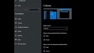 Activar o desactivar Modo Oscuro Windows 10 [upl. by Scarface255]