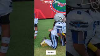 10u Normandy Cowboys on the field getting ready to play the MOT Cowboys in Jaguars Stadium [upl. by Noland949]