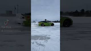 Dodge Viper Drift on Ice [upl. by Nilcaj]