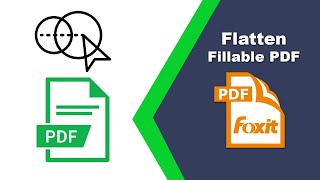 How to Convert a Fillable PDF to a Regular PDF in Foxit PDF Editor [upl. by Aniuqaoj]