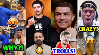 WHY Puneet Superstar got BEATEN by Influencer 😱 Dhruv Rathee Vs Flying Beast Ronaldo MrBeast [upl. by Lira457]