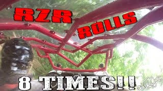 BRUTAL RZR 1000 HILL CLIMB CRASH [upl. by Puduns]