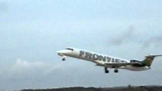 Frontier Airlines E145 Departing KGRR [upl. by Oicnaneb]