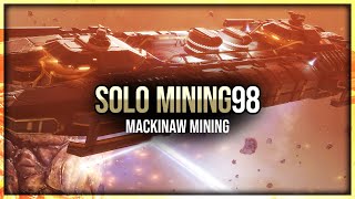 Eve Online  Mackinaw Mining  Solo Mining  Episode 98 [upl. by Schuh]