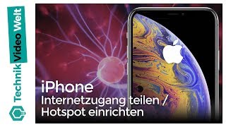 iPhone Internetzugang teilen  Hotspot einrichten [upl. by Cirone]