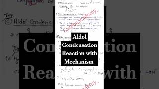 Aldol condensation reaction Class12th Handwritten Notes📚chemistry shorts viralvideo neet jee [upl. by Nutsud812]