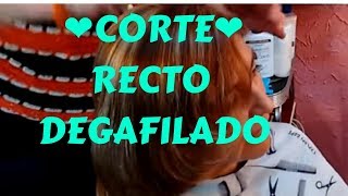 CORTE DE CABELLO PARA MUJER RECTO DEGRAFILADO❤️ELIBELL CLUB❤️ [upl. by Haridan]