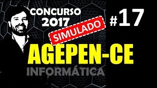 Concurso AGEPEN CE 2017 Agente Penitenciário 17  Simulado ao vivo [upl. by Ilak]