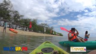 Kayaking at the Aquaria Beach Resort with WazzupPH and PinoyTravelBlog 2 [upl. by Iclek]