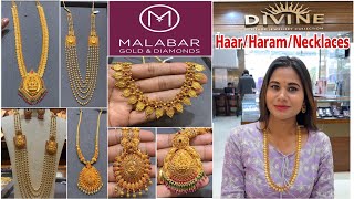 20Gm Starts Malabar Gold Long HaramNecklacesHaarChain Necklaces Designs amp PriceGold Long Harams [upl. by Letnuahs432]