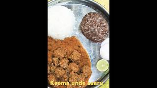 Keema unde saaru🤪🤪food shortsfeed cooking [upl. by Atem]