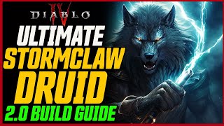 UPDATED Best Stormclaw Druid  Diablo 4 Season 2 StormRipper 20 Build Guide [upl. by Agueda]