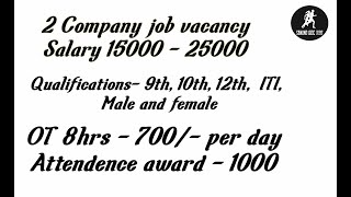 Sanand Gidc  Surat job vacancy  Salary 10000  25000  Private Company Job Vacancy 2022 [upl. by Nerin854]