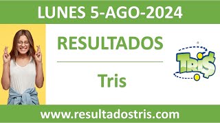 Resultado del sorteo Tris del lunes 5 de agosto de 2024 [upl. by Elauqsap]