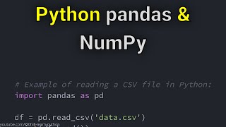 Data Analysis with Python Introduction to pandas and NumPy [upl. by Thecla]