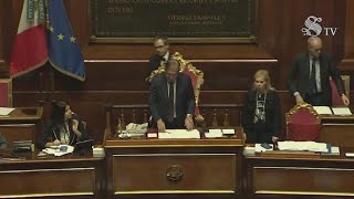 La Russa chiede un minuto di silenzio in Aula per la scomparsa di Maria Fida Moro [upl. by Mcquade]