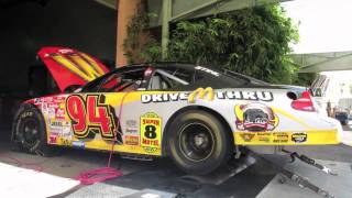 Bill Elliott 94 McDonalds NASCAR road race car on chassis dyno [upl. by Ocisnarf]