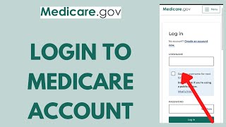 Medicare Login  How to Sign in to MedicareGov Account 2023 [upl. by Bethena]