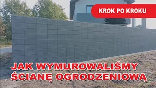 💪 Jak wymurować ogrodzenie z pustaka grafitowego gładkiego [upl. by Labina]