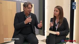 GIORGIO TARTARO intervista Claudia Florian  CERSAIE 2024 [upl. by Eelamme104]