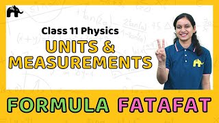 Units and Measurements  Class 11 Physics Formulas Sheet  Revision List CBSE NCERT [upl. by Kissner]