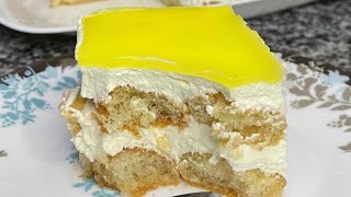 How to make tiramisu with lemon  Italian Recipe  lemon dessert [upl. by Powe]