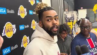 D’Angelo Russell Done With Anthony Davis Disrespect Rui Hachimura And More At Lakers Practice [upl. by Eidualc]